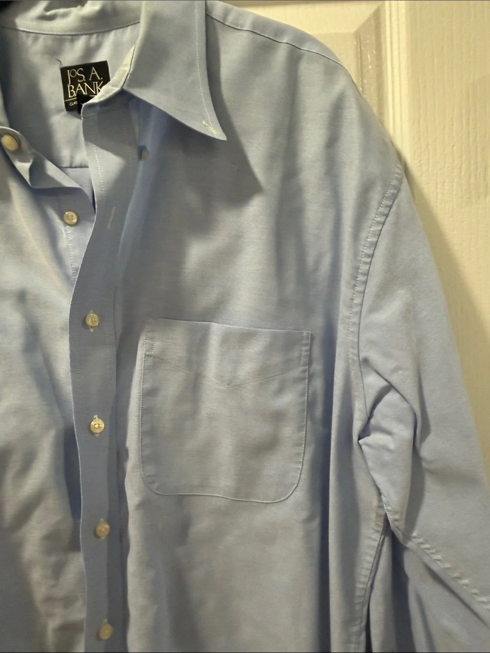 Jos. A. Bank Men's Light Blue Button-Up Dress Shirt XL